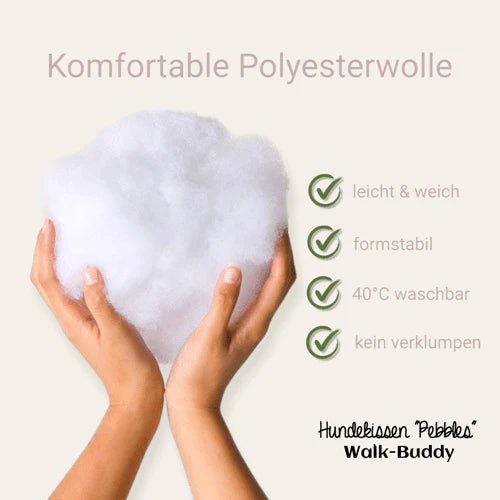 Dog mat Pebbles velvety soft with three different lying options